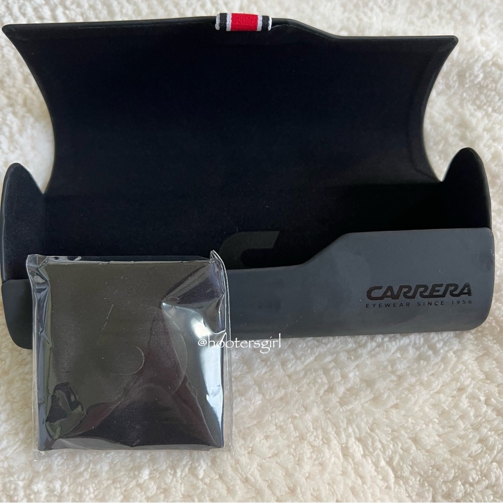 🖤Carrera Black Clamshell Sunglasses/Eyeglasses Case🖤